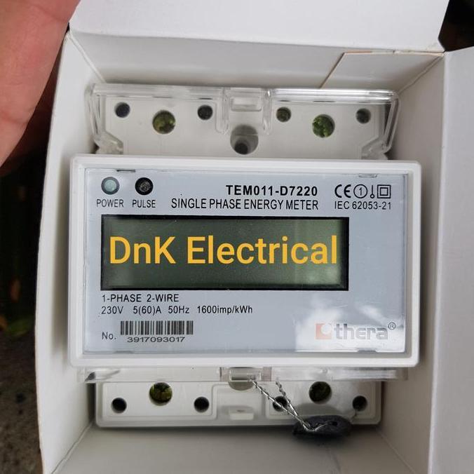 Promo Kwh meter 1phase merk Thera type TEM011 model lcd (digital) Diskon