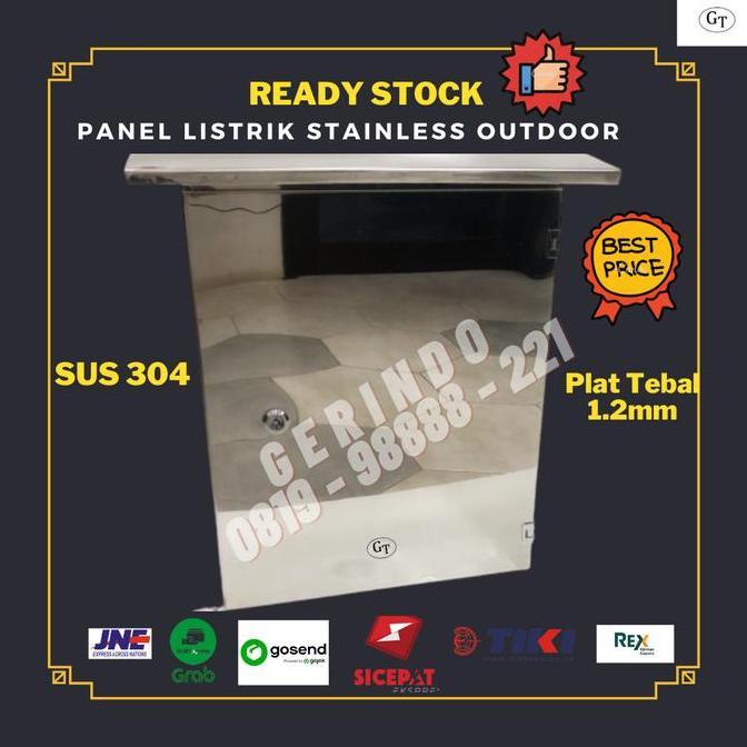 Promo Box Panel Stainless Outdoor Uk. 30x20x15cm Diskon