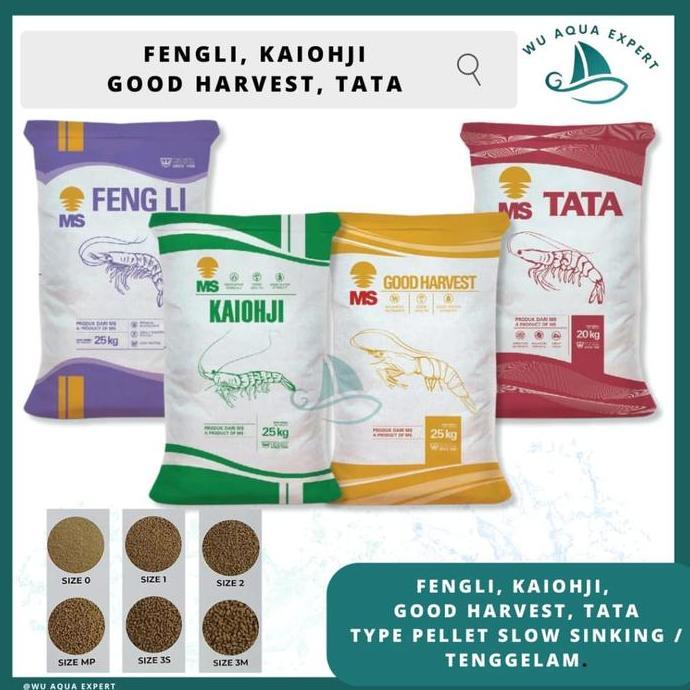 GOSEND FENGLI 0 1 2 MP 3S 3M PELET PAKAN UDANG 1 SAK 25 Kg FENG LI Lob