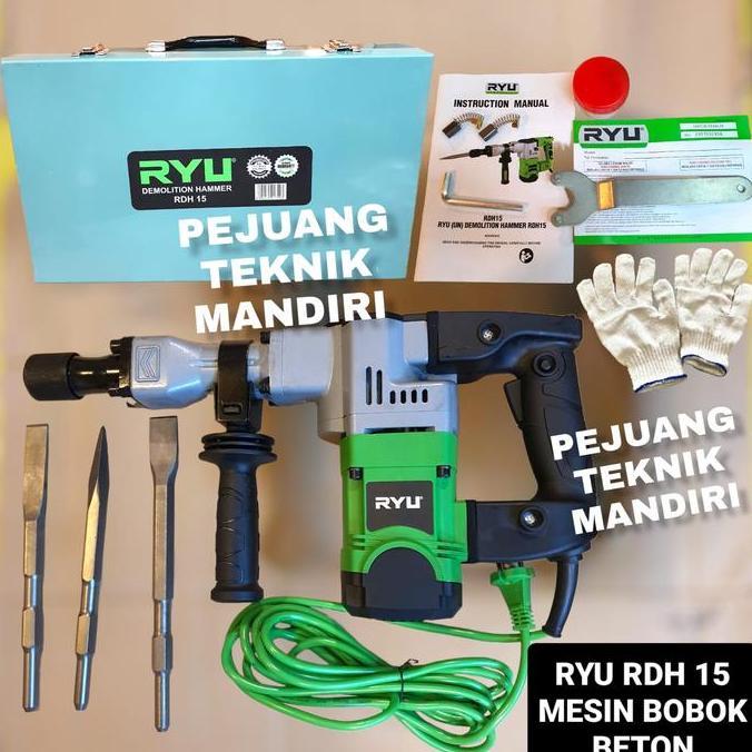 BEAM MESIN BOR BOBOK TEMBOK BETON RYU RDH 15 / DEMOLITION HAMMER RYU RDH15