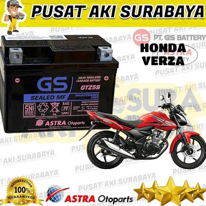 TERMURAH AKI GS ASTRA GTZ5S ACCU KERING MOTOR HONDA VERZA NEW BLADE