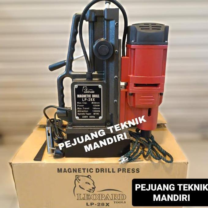 BEAM MESIN BOR MAGNET 28MM LEOPARD / MAGNETIC DRILL LEOPARD 28MM BOR MAGNET