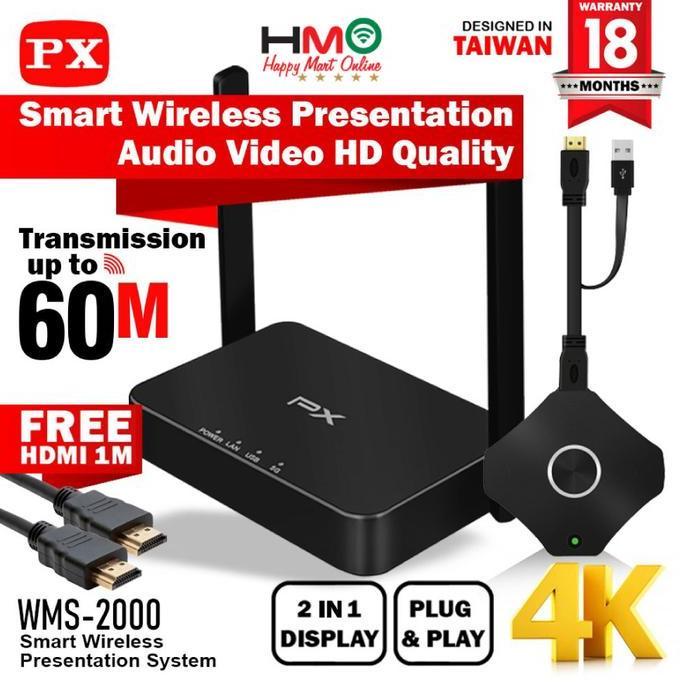 HARGA DISC - HDMI Wireless 4K Audio Video Transmitter Receiver 60 meter PX WMS-2000