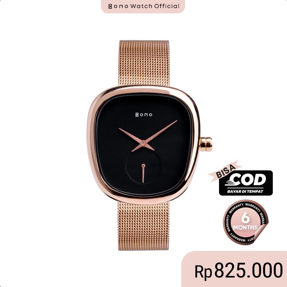 Jam Tangan Wanita Bono Watch Siena Milanese Dark Rose Gold