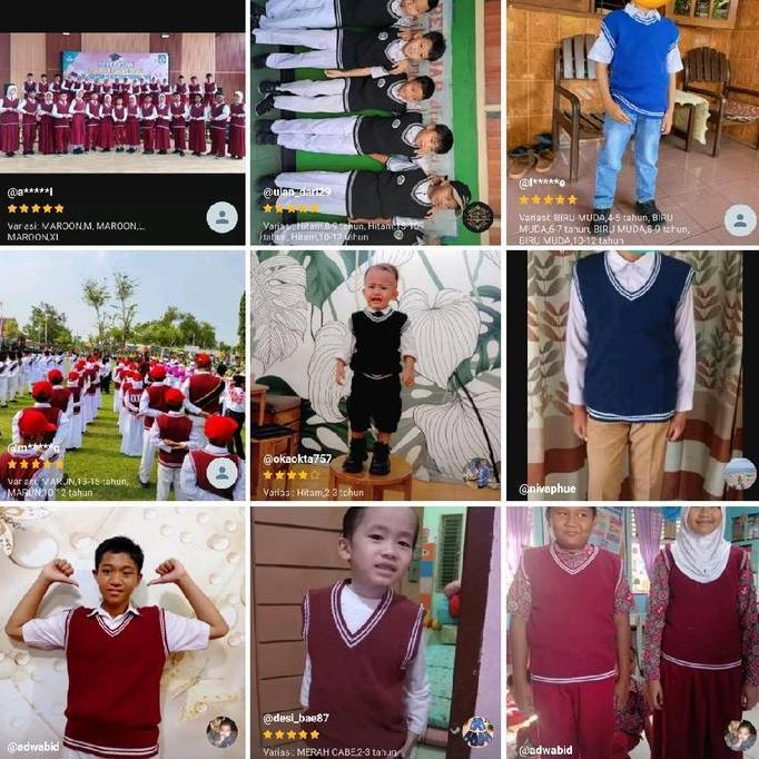 New- Rompi Rajut Korea Anak Laki-Laki Perempuan - Fashion Anak-Anak Baju