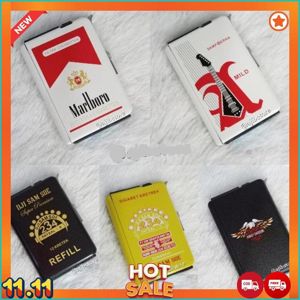 [BISA COD] PROMO TEMPAT PENYIMPANAN ROKOK/TEMPAT ROKOK PLUS KOREK COD