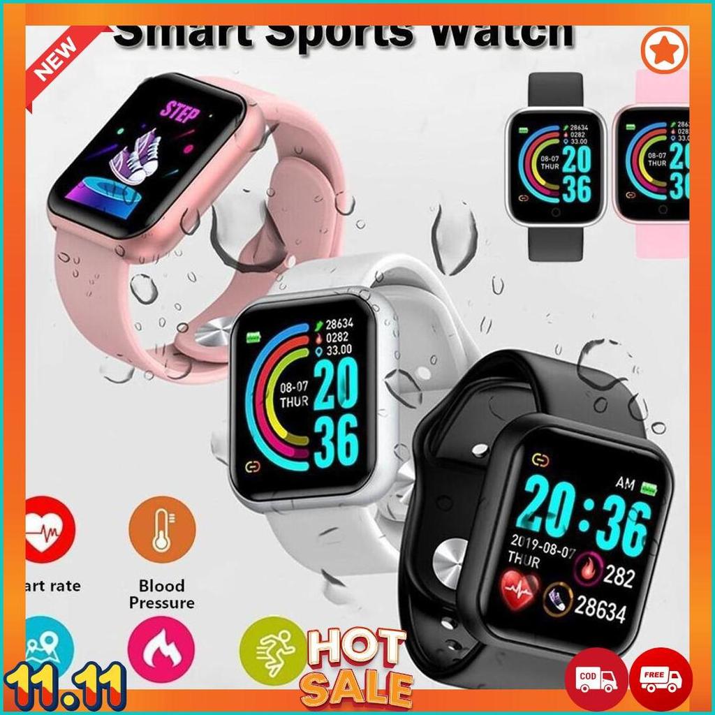 Y68 SMARTWATCH D20 JAM TANGAN TAHAN AIR IP68 MONITOR DENYUT JANTUNG COD