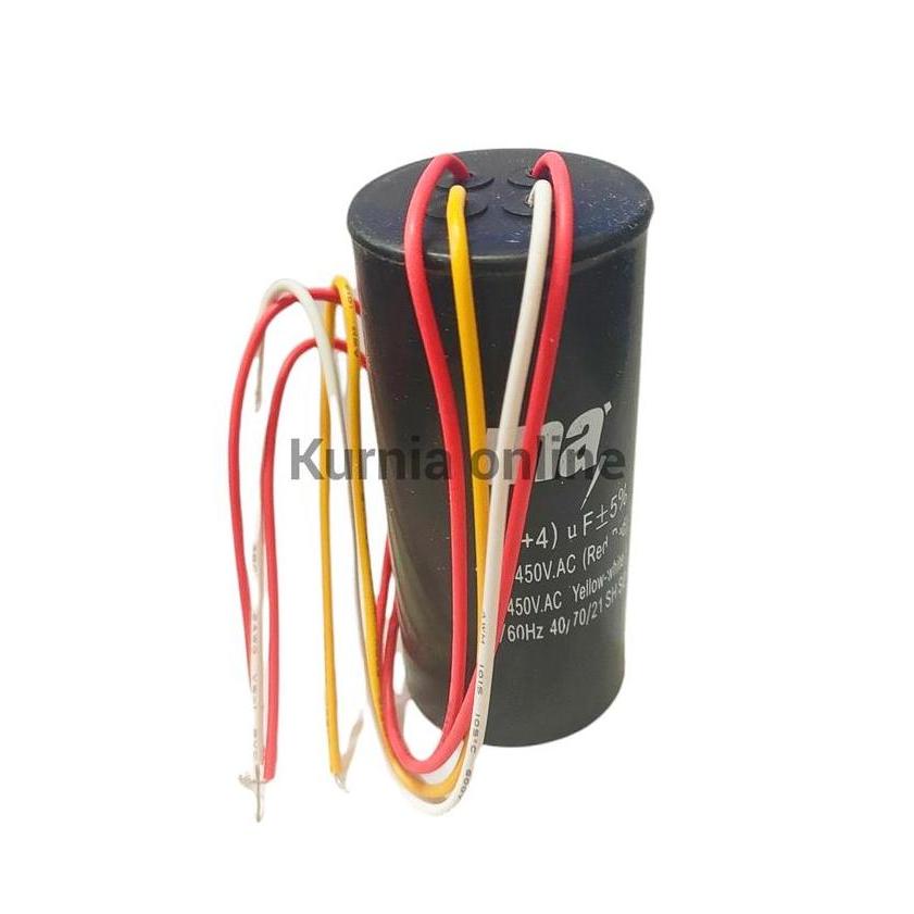 Kapasitor bulat mesin cuci 4 kabel 10MF 12MF 14MF 16MF TERMURAH