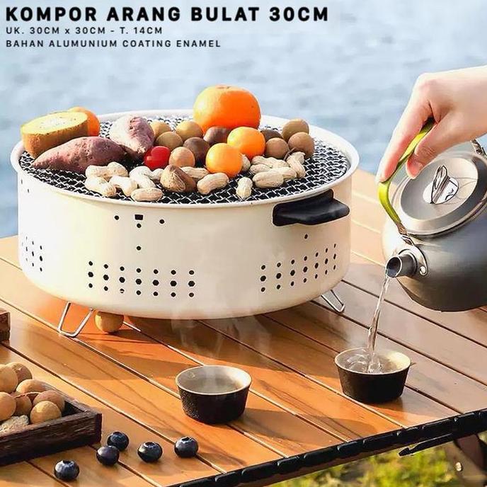 Kompor Panggang Kompor Arang Bulat Kompor Briket Kompor Grill
