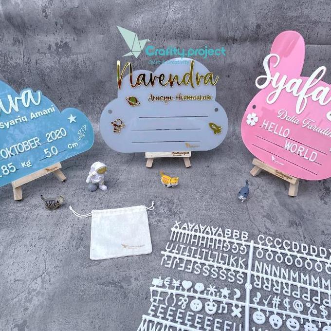 Baby Letter Acrylic Board