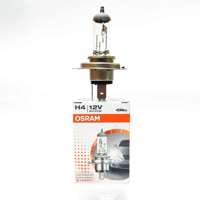 BOHLAM MOTOR H4 ORINAL OSRAM 12V 60/55 WATT WARNA KUNING CB150R