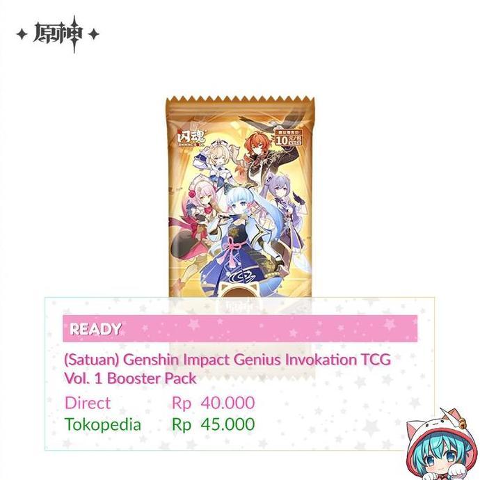 Genshin Impact Genius Invokation TCG Vol. 1 Booster Pack HEMAT