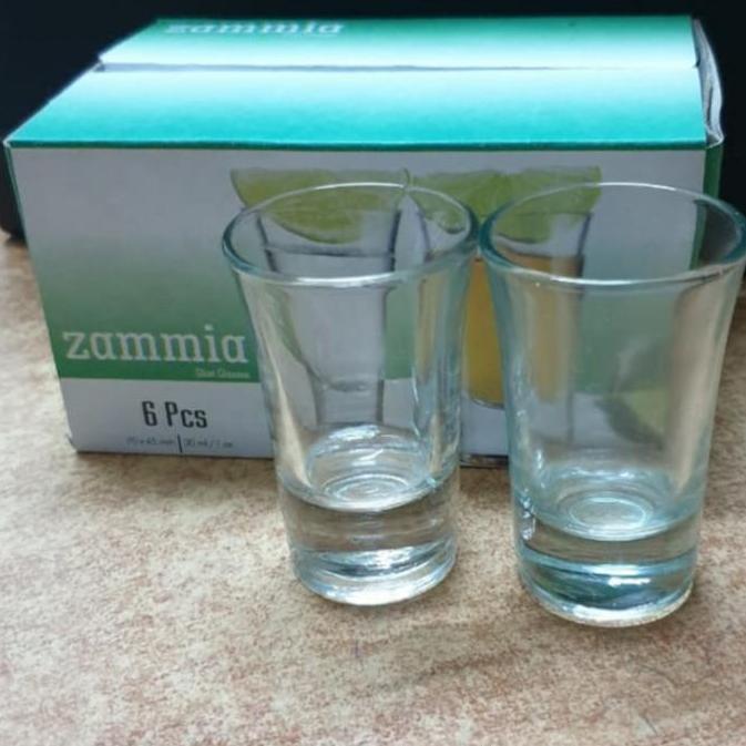 New- 1 Set Gelas Sloki Zammia 12 Pcs/ Gelas Mini/ Sloki 30 ml