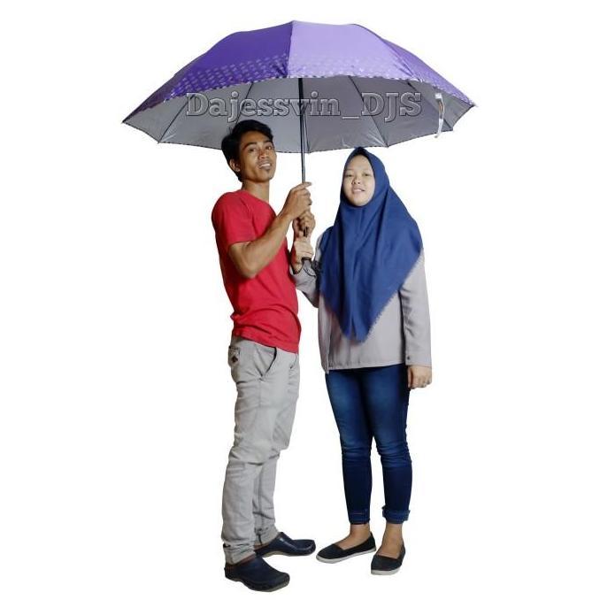 Payung Lipat 3 Super Jumbo Besar 10 R Jari Motif Tube Nagoya NF 351 Anti UV Tahan Panas Hujan