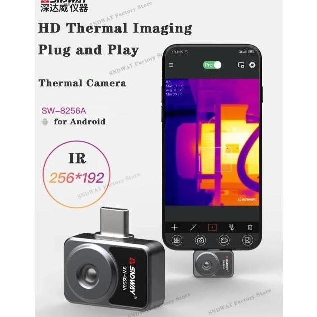 SNDWAY INFRARED THERMAL IMAGER NHT VISION ANDROID USB C SW-8256A