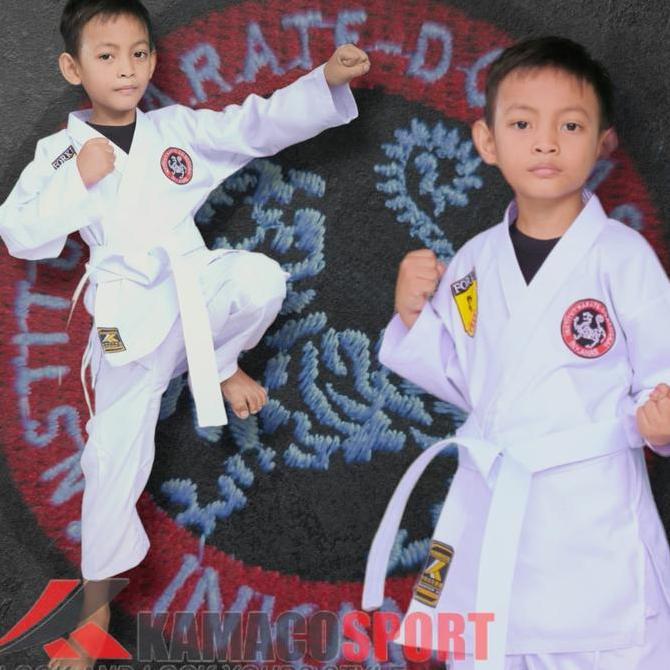 Baju Karate Anak Satu Set Logo Bordir Forki Inkanas