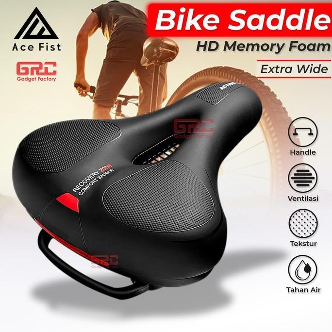 Sadel Sepeda Super Empuk Kursi Jok Mtb Gunung Lipat Saddle Ventilasi