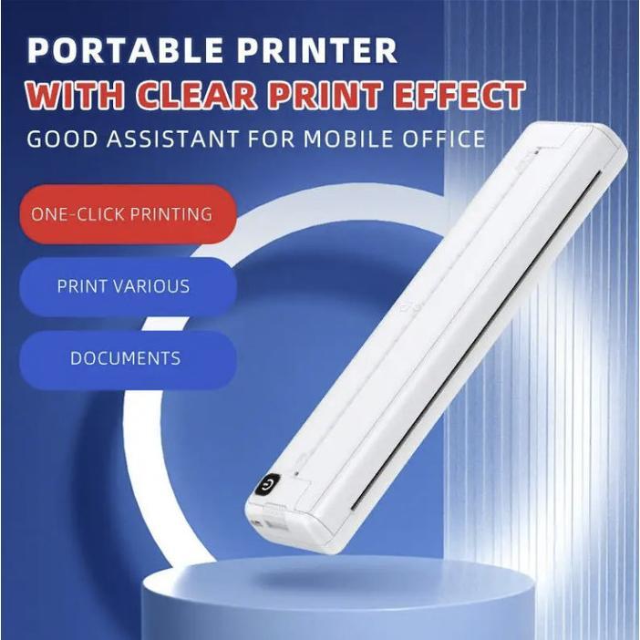 SMARTCOM - X8 Printer Portable Bluetooth A4 Thermal Printer A4 HVS Wireless Inkless Printer Document