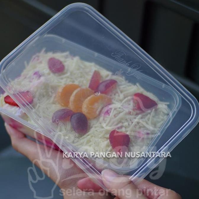 New- THINWALL VICTORY RECTANGLE 300 ML KOTAK MAKAN BOX PLASTIK THIN WALL ECER PER PCS