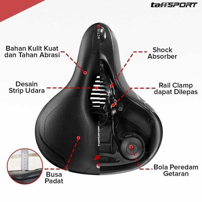 Sadel Sepeda Empuk Spring Shock Absorber Jok Sepeda Lipat Sadel Sepeda Lipat Sadel Sepeda MTB