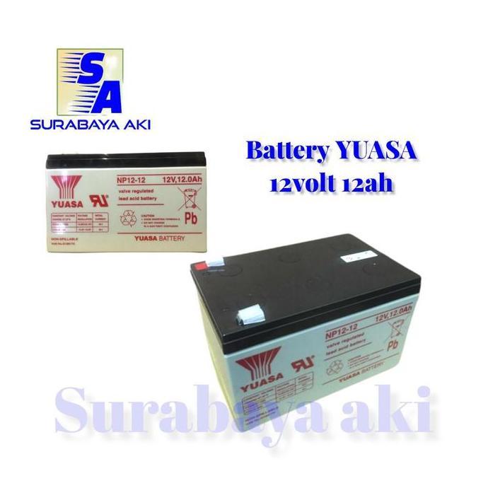 yuasa 12ah aki ups sprayer elektrik 12volt 12ah original YUASA