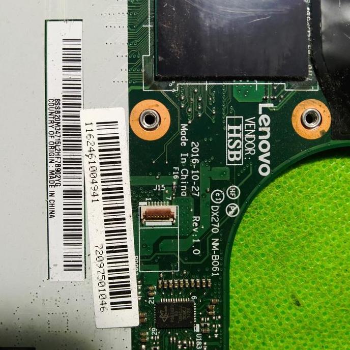 MOTHERBOARD MOBO THINKPAD X270 CORE I5 7300U BEKAS GOOD