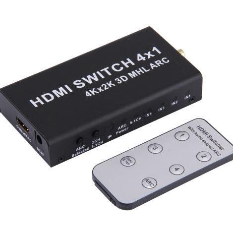 AVPRO HDMI 1.4 Switch 4x1 Multi-Function Switcher Support ARC/MHL/Audio Extractor