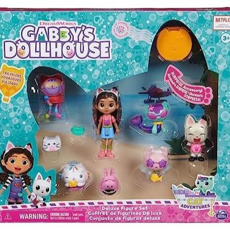 Gabbys Dollhouse, Gabby Cat Friend Ship, Cruise Ship with 2 Toy Figures, Surprise Toys & Dollhouse