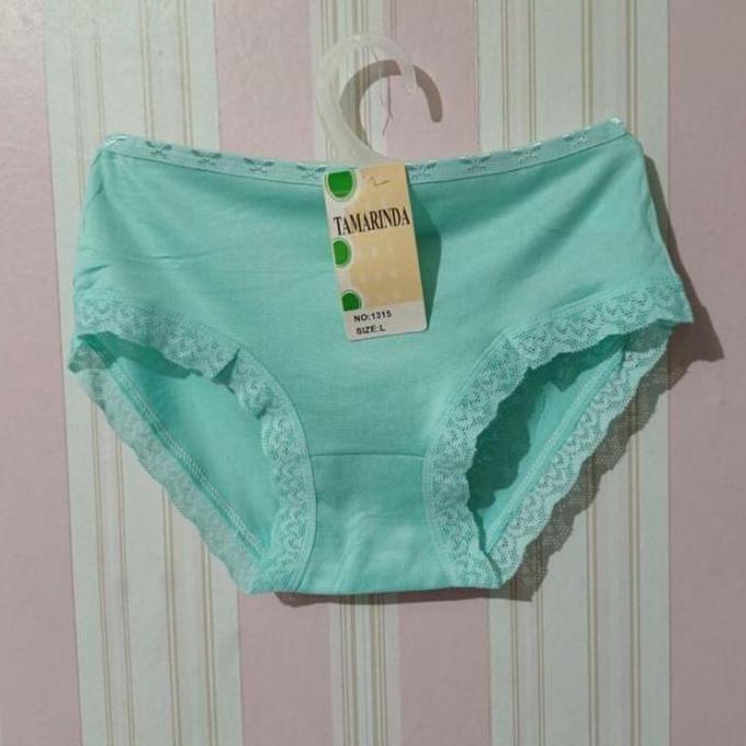 1 Lusin Cd Tamarinda Renda Bawah Bahan Katun Premium