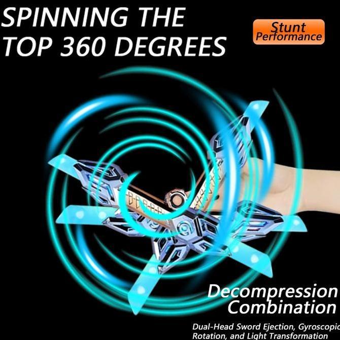 Pedang Laser Star Wars Pedang Bercahaya Berbilah Ganda Teleskopik Mainan Bercahaya