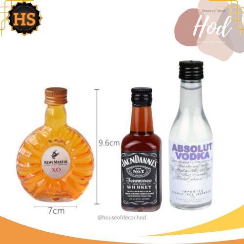 New Topper Miniatur Botol Bir Whiskey Heineken Vodka Roko Untuk Hiasan Kue Dekorasi Meja Beer Wiski 