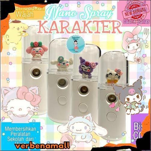Bigdeal Nano Spray Sanrio/Nano Spray Karakter My Melody Cinnamon Roll Kuromi Pompom Purin/Mist Spray