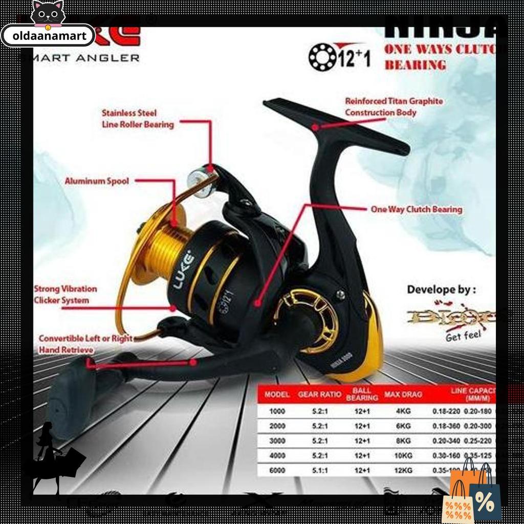 Top Seller Reel Smart Angler Luke Ninja