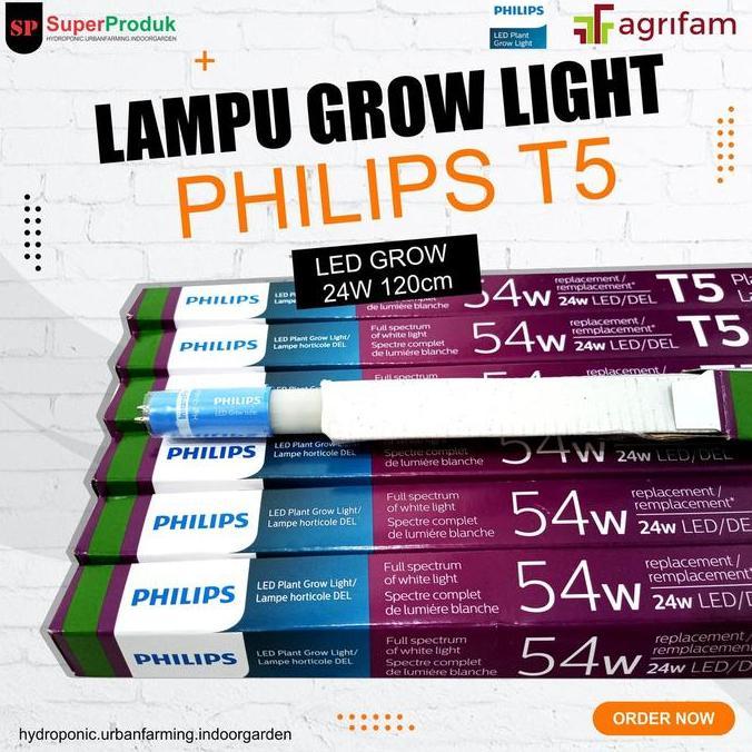 New- Lampu Tanaman Grow Light Philips T5 24w 120cm LED