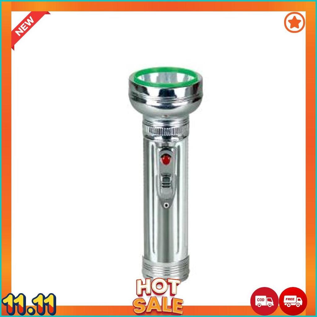 Lampu Senter Lucky Tiger Head Silver - Senter Jadul Cod  [A6]