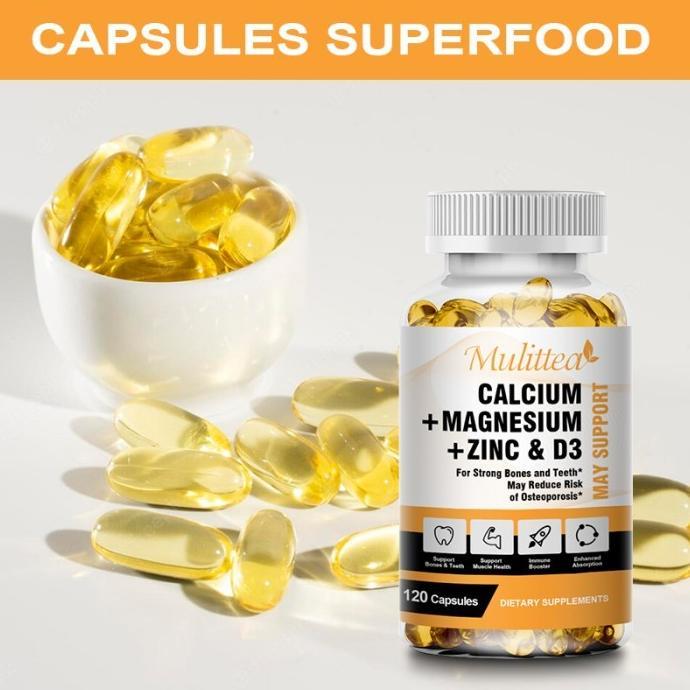 [Promo] Calcium Magnesium Zinc & Vit D3 - 120 Kapsul Zma Suplemen Original