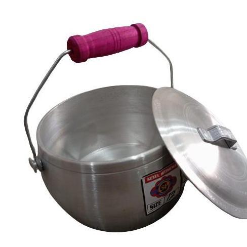 Ketel/Kastrol/Periuk Panci Nasi Liwet Aluminium SP Merah 12