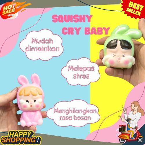 Flash Sale Squishy Cute Cry Baby Powerpuffgirl Upset Duck Macaron Wangi Squishy Toy Cartoon Slow Ris