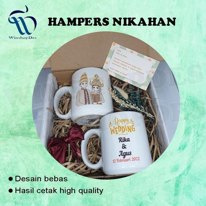 HAMPERS NIKAHAN/HAMPERS WEDDING/HADIAH NIKAH/Mug Couple Wedding Gift