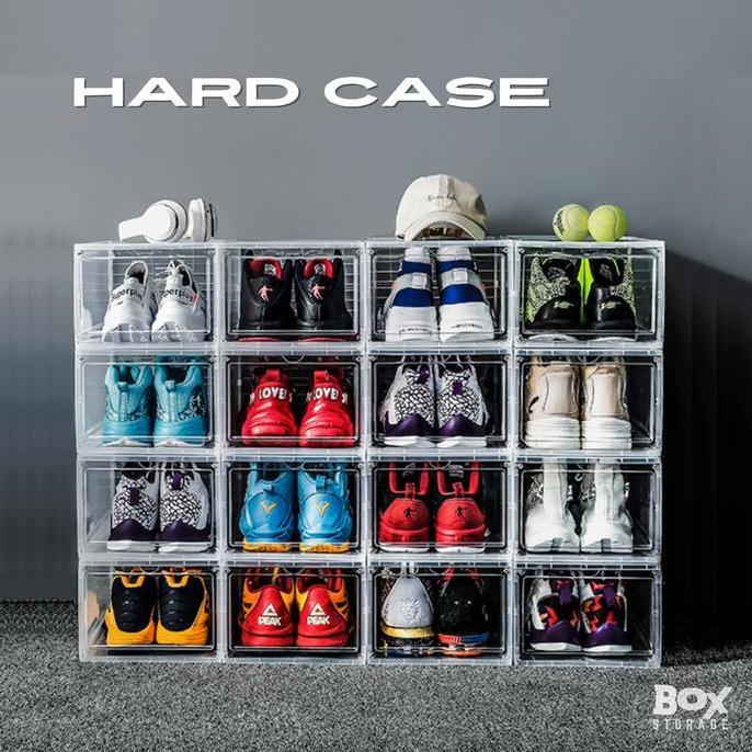 Murah RodySneakers Box Transparent Front Drop Hard Abs Case