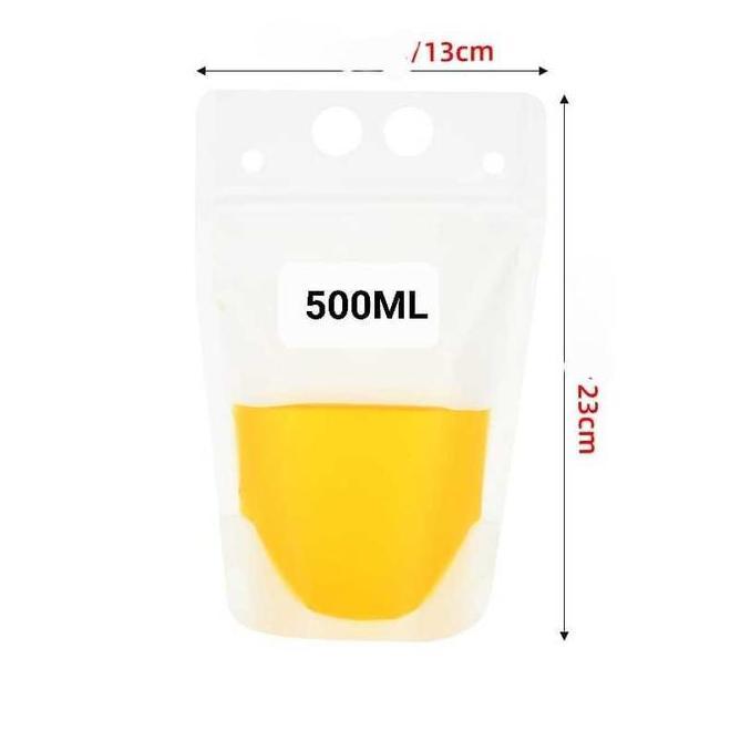 100Buah Standing Pouch Untuk Minuman Multifungsi Pouch Standing Minuman Kemasan Minuman AS