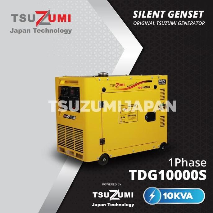 Terlaris Genset Silent 9 Kva 1 Phase Diesel Generator / Genset Silent 7000 Watt Tdg 10000 S