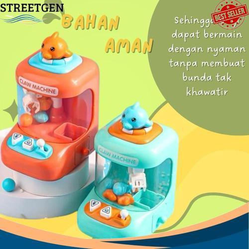 Grosir Mainan Game Capit Claw Machine Mini/Mainan Edukasi Anak Mesin Capit Mini Pakai Batrei Ada Lam