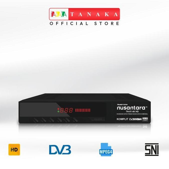 TANAKA RCV Transivision Nusantara HD COMBO Receiver Set Top Box Type T2 STB Siaran TV Digital Garans