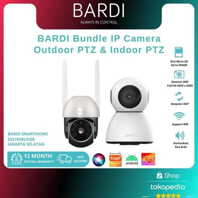 Bardi Ip Camera Indoor Ptz & Outdoor Ptz Bundle Cctv 2 Ip Camera
