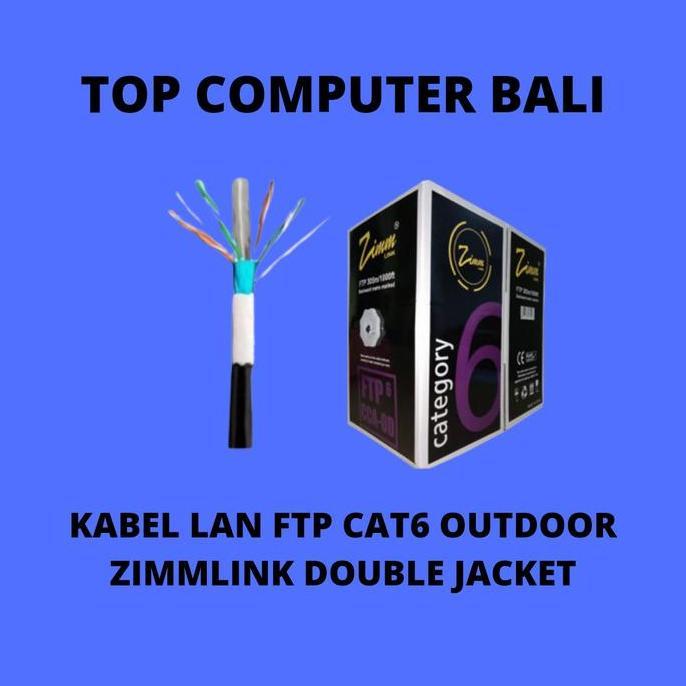 KABEL LAN FTP CAT 6 OUTDOOR ZIMMLINK/ kabel lan ftp outdoor cat6