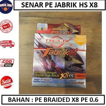 Senar PE Jabrik HS X8 Relix Nusantara PE 0,6 - ALAT PANCING -AKSESORIS