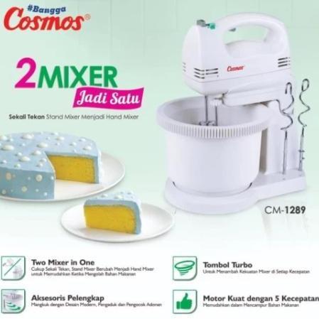 New- Mixer Com Cosmos CM 1289 Stand Mixer Cosmos 1289 Mixer Duduk
