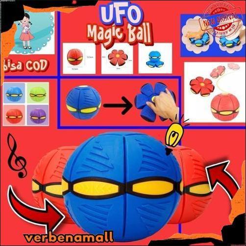 Teratas Bola Ufo Bola Terbang Injak Lempar Led/Bola Lampu Led Fleksibel/Magic Ball Mainan Anak Viral