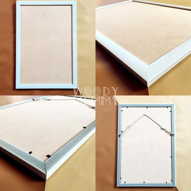 Frame Poster A3+ 32x48 cm A3 plus - Bingkai Kayu Pinus Natural - Pigura Figura Minimalis murah